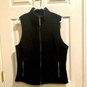 Textured Fleece Vest